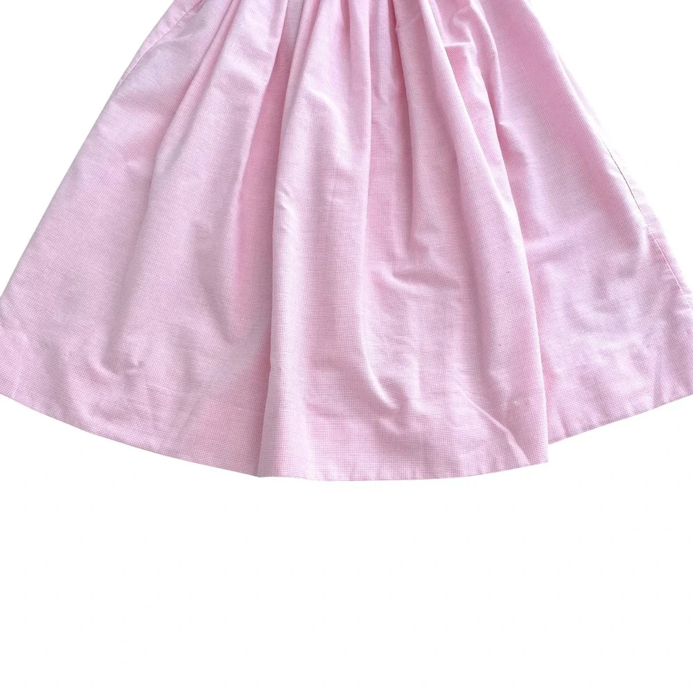 Southern Sunshine smocked‎ plaid bishop dress Size 3 pink white angels church